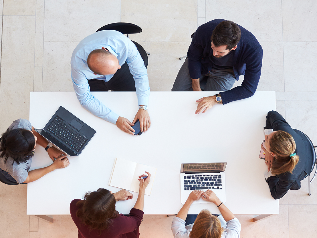 woman in a meeting